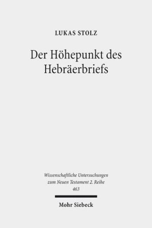 In der Forschung zum Hebräerbrief wurde die besondere strukturelle und theologische Bedeutung von Hebr 12,18-29 bereits mehrfach postuliert. Lukas Stolz geht zum ersten Mal ausführlich der Frage nach, ob bzw. inwiefern der Abschnitt sowohl strukturell als auch theologisch als Höhepunkt des Schreibens ad Hebraeos gelten kann. Nachdem der Autor wichtige Einleitungsfragen zum Hebräerbrief behandelt, erfolgt die Exegese von Hebr 12,18-29, in der er sich den zahlreichen Auslegungsfragen zum theologisch äusserst dichten Abschnitt detailliert und mit verschiedenen Exkursen stellt. Im auswertenden Schlussteil der Arbeit werden die literarischen, rhetorischen und inhaltlichen Hinweise für den Höhepunktcharakter von Hebr 12,18-29 ausführlich dargelegt. Aufgrund eines Vergleichs von Hebr 12,18-29 mit den Vorgaben der antiken Rhetoriklehrer für einen guten Redeschluss, argumentiert Lukas Stolz, dass der Abschnitt auch die peroratio des Hebräerbriefs ist.