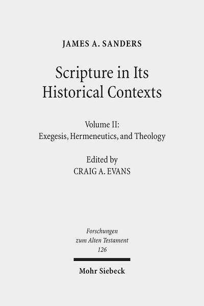 James A. Sanders has been at the forefront of the study of canon formation, history of interpretation, and textual criticism, specializing in the Dead Sea Scrolls and the use of the Old Testament in the New. Like no one else, he is able to bring together exegetical detail with hermeneutical and theological insight. He moves deftly from exegetical, critical detail to hermeneutical options and overarching theological implications. In this important collection of essays we have the mature fruit of decades of research, including careful engagement with ancient texts and fair-minded ecumenical discourse with the greatest minds in the field. These studies laid the foundation on which today's scholarly discussion is focused.