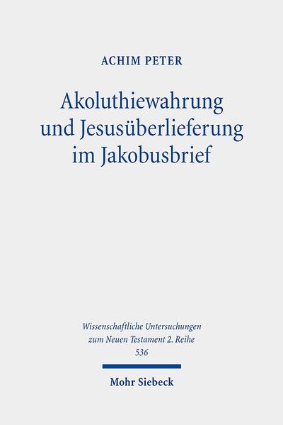 Die Frage, ob der Jakobusbrief Bezüge auf die Jesusüberlieferung aufweist und wie diese Bezüge zu bewerten sind, ist nach wie vor Gegenstand kontroverser Diskussionen. Mit der Rückfrage nach einer möglichen Kenntnis des ursprünglichen Kontextes der verschiedenen Einzelüberlieferungen führt Achim Peter über den Forschungsstand hinaus. Für die Parallelen zur Q-Überlieferung ergeben sich unter dieser Perspektive durchgängig Hinweise auf eine Kenntnis vorlukanischer Überlieferungszusammenhänge. Zudem kann eine blockweise Rezeption von Sondergutüberlieferungen des Matthäusevangeliums im Jakobusbrief wahrscheinlich gemacht werden. Die umfassende Rezeption von Herrenworten im Jakobusbrief, aber auch in anderen Überlieferungskontexten (Paulus, Joh), legt nahe, dass die Rolle und die Bedeutung von Jesusüberlieferung im Urchristentum einer grundlegenden Neubewertung bedarf.