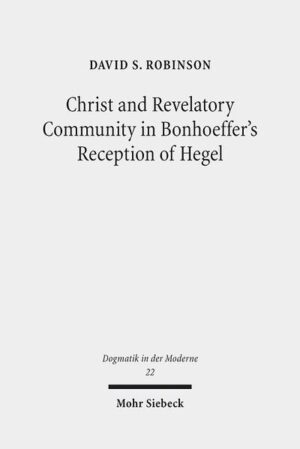 How is God revealed through the life of a human community? Dietrich Bonhoeffer's theological ethics begins from the claim to 'Christ existing as community', one of several variations on G.W.F. Hegel's philosophy of religion. David Robinson argues that Bonhoeffer's eclectic use of Hegel's thought, from the socialising notion of 'objective Geist' to a trenchant depiction of the 'cleaving' mind, should not be obscured by his polemic against Idealism. He also offers close readings of Hegel's texts in order to appraise Bonhoeffer's criticism, particularly the charge of a 'docetic' distinction between idea and appearance in Christology. Meanwhile, historical context is provided for Hegel's 'deconfessionalisation' of the church vis-à-vis the state and Bonhoeffer's recovery of the ecclesio-political mark of suffering as non-recognition. The author provides a vital enquiry into the social compositions of faith and reason.