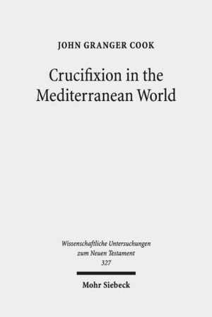 John Granger Cook traces the use of the penalty by the Romans until its probable abolition by Constantine. Rabbinic and legal sources are not neglected. The material contributes to the understanding of the crucifixion of Jesus and has implications for the theologies of the cross in the New Testament. Images and photographs are included in this volume. "Cook has offered the guild of classicists and New Testament scholars much more: an immensely detailed depiction of crucifixion in the ancient world replete with insightful commentary and illuminating images that will likely become the standard in the field for generations to come." Charles L. Quarles in Review of Biblical Literature, http://www.bookreviews.org (04/2015) "This is a major and substantial work that will be a valuable resource for many years to come. Cook … provides a thorough and deeply documented study of the practice and meaning of crucifixion as a form of capital punishment in the ancient Mediterranean world." Donald Senior in The Bible Today 2014, p. 375-376 "This volume, with its encyclopedic scope, is the most thorough treatment of the subject yet produced. Cook has done a lifetime's work here and he deserves our appreciation for assembling such a complex, thorough, and useful work." Jim West on http://zwingliusredivivus.wordpress.com/2014/10/03/crucifixion-in-the-mediterranean-world/