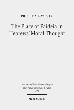 In Hebrews 12:1-17 the author seeks to encourage the readers by interpreting their sufferings as paideia from God. Scholars have typically interpreted this paideia either as corrective reproof or formative training, but by examining the passage in light of Hebrews' ethics, the ancient practice of corporal punishment, and the author's quotation of Proverbs 3:11-12, Phillip A. Davis, Jr. shows this dichotomy to be untenable. The main problem Hebrews addresses is the danger of sinning, not apostasy per se. Yet because Hebrews rejects second repentance, paideia cannot be corrective. At the same time, ancient education had as its goal moral formation, which always involved the pain of physical punishments. The author draws on this commonplace to suggest that the pain of the audience's sufferings should be taken as a concomitant part of their formation in the righteousness the "epistle" demands of them.