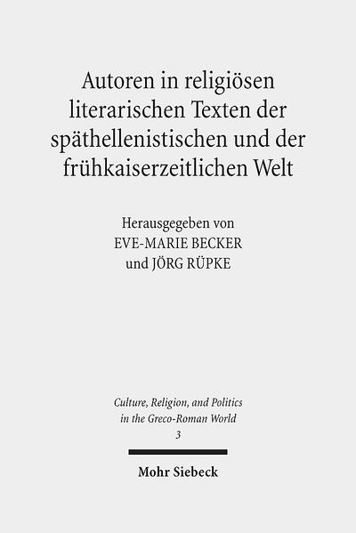 Die Beiträger und Beiträgerinnen dieses Bandes fragen nach den Formen und der Veränderung von Autorkonzepten speziell in religiösen Texten griechisch-römischer, frühjüdischer und frühchristlicher Provenienz im antiken Mittelmeerraum. In zwölf Fallstudien, die zeit- und literaturgeschichtlich von Ben Sira bis zu Tertullian reichen, werden die Vorstellungen von individueller Produktion von und Verantwortung für literarische Texte und die Selbstinszenierung des Verfassers als eines orthonym, anonym oder pseudepigraph tätigen Autors untersucht. Der Autor sieht sich zugleich als religiöser Akteur. So stellt sich die Frage: Was können wir über einen antiken literarisch wie religiös ambitionierten Autor und sein Selbstverständnis in Erfahrung bringen? Die in diesem Band im Rahmen der antiken Religionsgeschichte erprobte Autorforschung, die literarische Texte als auktorial geformte "religiöse Texte" wahrnimmt, ermöglicht zugleich wertvolle Einsichten in die Erzeugung von religiösem Wissen und in die individuelle literarische Tätigkeit von "religiösen" Akteuren.