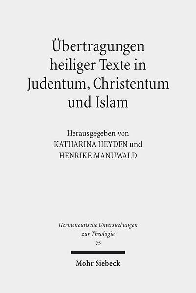 Die kanonischen Grundtexte in Judentum, Christentum und Islam zeichnen sich-in unterschiedlichem Maße-durch einen Anspruch auf Unveränderlichkeit aus, bedürfen jedoch der aktualisierenden Exegese. Nicht zuletzt deshalb werden sie in andere Sprachen oder Medien übertragen. Die Analyse der religiösen und gesellschaftlichen Normen, die bei solchen Übertragungen wirksam werden, eröffnet einen Zugang zur jeweiligen Vorstellung vom heiligen Text. Diesen Ansatz verfolgt der religionsübergreifend angelegte Band in Fallstudien zu verschiedenen Zeit- und Kulturräumen (vom Alexandria des 3. Jahrhunderts v.Chr. bis hin zum zeitgenössischen Indonesien). In der Zusammenschau zeigen die breit gefächerten Beiträge, dass sich trotz der unterschiedlichen Auratisierung der kanonischen Texte in den einzelnen Religionen analoge Problemstellungen bei der Übertragung heiliger Texte finden lassen.