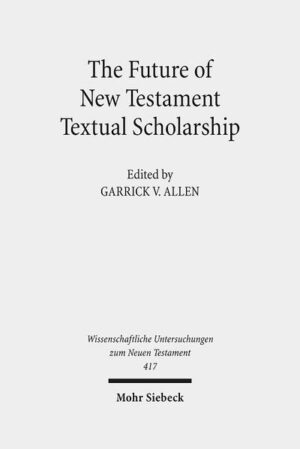 This volume fundamentally re-examines textual approaches to the New Testament and its manuscripts in the age of digital editing and media. Using the eccentric work of Herman Charles Hoskier as a shared foundation for analysis, contributors examine the intellectual history of New Testament textual scholarship and the production of critical editions, identify many avenues for further research, and discuss the methods and protocols for producing the most recent set of editions of the New Testament: the Editio Critica Maior. Instead of comprising the minute refinement of a basically acceptable text, textual scholarship on the New Testament is a vibrant field that impinges upon New Testament Studies in unexpected and unacknowledged ways. Contributors: Garrick V. Allen, J. K. Elliott, Gregory Peter Fewster, Peter J. Gurry, Juan Hernández Jr., H. A. G. Houghton, Annette Hüffmeier, Dirk Jongkind, Martin Karrer, Jennifer Wright Knust, Jan Krans, Thomas J. Kraus, Christina M. Kreinecker, Curt Niccum, D. C. Parker, Jacob Peterson, Stanley E. Porter, Catherine Smith, Jill Unkel, Klaus Wachtel, Tommy Wasserman, An-Ting Yi