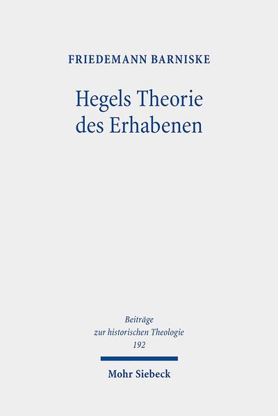 Das Erhabene dient Hegel zur ästhetischen Beschreibung des Judentums und verdeutlicht die enge Verbindung von Kunst und Religion in seinem Denken. Friedemann Barniske erschließt Hegels Begriff des Erhabenen vor dem Hintergrund seiner Logik und Symboltheorie, sodass sich theologische Perspektiven für das moderne Christentum eröffnen. Hegels Ästhetik spannt einen religionsgeschichtlichen Bogen u.a. vom alten Indien über die persische Dichtung und die hebräische Gottesvorstellung des Alten Testaments bis zur christlichen Romantik. Dabei wird jeweils das Zusammenspiel von ideeller Bedeutung und sinnlicher Gestalt zum Kriterium der einzelnen Spielarten von Kunst und Religion. Dem Erhabenen schreibt Hegel die besondere Rolle zu, die Unmöglichkeit eines angemessenen Ausdrucks des Göttlichen zur Sprache zu bringen. Darin liegt auch das Potenzial der Erhabenheit für das Christentum der Gegenwart.