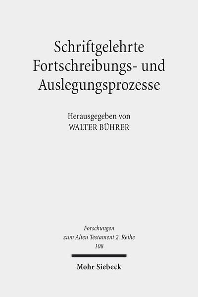 Die Genese weiter Teile des Alten Testaments lässt sich als textgeleitete oder schriftgelehrte Fortschreibung oder Auslegung erklären, wonach sich jüngere Texte an ältere Texte angelagert und sie so laufend fortgeschrieben haben. Die literarischen Techniken und hermeneutischen Hintergründe dieser Fortschreibungsprozesse sind vielfältig und bisher kaum umfassend kategorisiert. Die Beiträger des vorliegenden Tagungsbandes versuchen, solche textgeleiteten oder schriftgelehrten Fortschreibungs- und Auslegungsphänomene anhand schwerpunktmäßig erzählender Texte des Pentateuch, seiner Textüberlieferung sowie anhand vergleichbarer jedoch materiell präsenter Beispiele von Texten aus Qumran, Ägypten und Mesopotamien beispielhaft zu erfassen und präzise zu beschreiben, um so ein Spektrum an Phänomenen textgeleiteter Fortschreibung und Auslegung hinsichtlich ihrer exegetischen Techniken, hermeneutischen Voraussetzungen und theologischen Intentionen aufzeigen zu können.