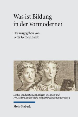 Bildung gilt als "Megathema" der Moderne. Aber auch in Kulturen der Vormoderne sind Prozesse der Sozialisation, der Formation und der Initiation zu beobachten. Der vorliegende Band fokussiert diese Beobachtungen unter dem modernen Stichwort "Bildung", um ein differenziertes Instrumentarium für vergleichende Untersuchungen vormoderner Kulturen-von der griechischen Antike bis zum europäischen Mittelalter und zum Klassischen Islam-zu entwickeln. Insbesondere kommt dabei religiöses Bildungshandeln in den Blick: Wie werden Menschen durch kultische und gemeindliche Vollzüge sozialisiert, welche Ziele verfolgt religiöse Erziehung, und wie gelangen Individuen zu einer gebildeten Sicht von Selbst, Welt, Göttern oder Gott? Der Blick in die Geschichte trägt dabei auch zu einer geschärften Wahrnehmung gegenwärtiger Probleme und Potenziale von Bildung bei.