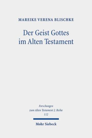 Gottes Geist begegnet innerhalb des Alten Testaments in einer Vielzahl von Texten. Bereits in Gen 1 schwebt er im Anbeginn der Schöpfung über den Wassern. Er ergreift Richter und Könige. Propheten wie Jesaja, Ezechiel und Joel rechnen mit einer heilvollen Gabe des Geistes an immer größere Personenkreise. Gottes Geist ist somit eine wichtige Größe, mit der die Beziehung zwischen Gott und den Menschen beschrieben und Gottes Gegenwart in der Welt ausgedrückt wird. Trotz dieser Bedeutung gibt es bisher keine umfassende Untersuchung zu Gottes Geist in den Schriften des Alten Testaments. Mareike Verena Blischke versucht, diese Lücke zu schließen. Nach einer Untersuchung der einzelnen Aussagen zu Gottes Geist in den erzählenden Büchern, bei den Propheten und in den Psalmen zeichnet sie die Entwicklung im Reden von Gottes Geist bis in die Schriften aus Qumran und das deuterokanonische Schrifttum hinein nach.