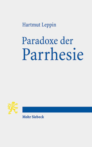 Hartmut Leppin unternimmt den Versuch, die Geschichte des griechischen Wortes parrhesía , oft als Freimut übersetzt, von seinem Beginn in der attischen Demokratie bis zur christlichen Spätantike zu verfolgen. Er berücksichtigt dabei auch nicht-klassische Sprachen wie Syrisch, Koptisch und Hebräisch, um die intellektuelle Verflechtung in der antiken Mittelmeerwelt zu verdeutlichen. Es zeigt sich, dass dem Wort ein großer Geltungsanspruch innewohnte, dass dieser sich aber in unterschiedlichen kulturellen Kontexten höchst unterschiedlich ausnahm. Daher werden verschiedene Adressaten betrachtet: Mitbürger, Vertraute, Mächtige und Gott. In Auseinandersetzung mit der modernen Forschung, die stark von Michel Foucault beeinflusst ist, macht Hartmut Leppin deutlich, dass die Parrhesie zwar eine kritische Tonlage wählte, aber in einem hohen Maße dazu beitrug, das jene, die sich ihrer bedienten ihr Gesicht wahren konnten.