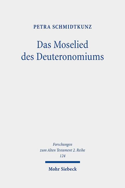 Petra Schmidtkunz widmet sich dem theologiegeschichtlichen Ort des "Moseliedes" (Dtn 32,1-43). Das Herzstück der Analyse ist eine ausführliche Motivkritik, die zeigt, dass das Lied große Teile des heutigen Alten Testaments bereits voraussetzt. Zu den überlieferten Traditionen, die hier noch einmal neu formuliert werden, gehören der deutero-jesajanische Monotheismus und der im Deuteronomium geforderte Gebotsgehorsam. Um diese einsichtig zu machen, stützt sich das Lied jedoch u.a. auf weisheitliche Vorstellungen und Formulierungen. In Verbindung mit Beobachtungen zur Text-, Literar- und Redaktionsgeschichte, zur Textpragmatik sowie innerbiblischen Formparallelen ergibt sich eine Charakterisierung des Moseliedes als Ermahnung an eine nicht politisch, sondern rein theologisch gedachte Gemeinschaft von JHWH-Anhängerinnen und -anhängern, datierbar etwa in die mittlere Perserzeit (5. Jh. v. Chr.).