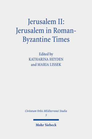 The present volume gives insights into the shape, life and claims of Jerusalem in Roman-Byzantine Times (2nd to 7th century). Regarding the history of religions and its impact on urbanistic issues, the city of Jerusalem is of special and paradigmatic interest. The coexistence and sometimes rivalry of Jewish, Hellenistic, Roman, Christian and later Islamic cults had an impact on urban planning. The city's importance as a centre of international pilgrimage and educational tourism affected demographic and institutional characteristics. Moreover, the rivalry between the various religious traditions at the holy places effected a plurivalent sacralisation of the urban area. To show transitions and transformations, coexistence and conflicts, seventeen articles by internationally distinguished researchers from different fields, such as archaeology, Christian theology, history, Jewish and Islamic studies, are brought together to constitute this collection of essays.