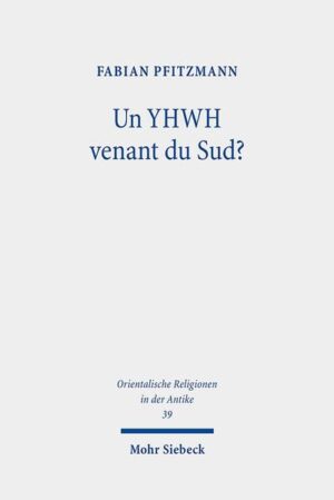 Dans cette enquête, Fabian Pfitzmann tente de déplacer le débat sur les origines de YHWH. Son but n'est pas de travailler sur l'origine historique de YHWH mais de comprendre comment les traditions qui parlent d'un YHWH qui vient du sud, s'articulent aux autres traditions vétérotestamentaires. En effet, son travail part du constat peu relevé par la recherche jusqu'ici, que les textes poétiques qui déclarent que YHWH est venu du Néguev (Jg 5,4-5