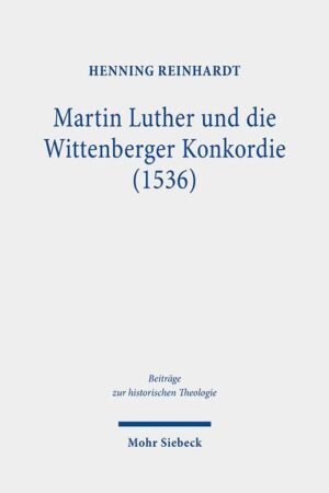 Der Name "Wittenberger Konkordie" bezeichnet den Versuch einer innerevangelischen Verständigung in der Lehre vom Abendmahl und in einigen weiteren strittigen Fragen. Dieser kam nach einer jahrelangen und wechselvollen Vorgeschichte, die im Jahr 1530 begann, im Mai 1536 auf dem Wittenberger Konkordienkonvent zwischen Theologen einiger oberdeutscher Reichsstädte und Kursachsens zu einem vorläufigen Abschluss. Henning Reinhardt untersucht das Verhältnis, das zwischen Martin Luther und der Wittenberger Konkordie besteht, in verschiedener Hinsicht: Er fragt nach Luthers Beitrag zu diesem Einigungsversuch, nach seinem Verständnis der Konkordie, nach seiner Selbstdeutung im Prozess der Auseinandersetzung und nach dem Gewicht, das er der Konkordie beilegte. Vorgeschichte und Konvent werden dabei besonders im Blick auf die beiden Hauptakteure, Bucer und Luther, konsequent als ein Prozess wechselseitiger Rezeption und Bezugnahme begriffen und ausgewertet.