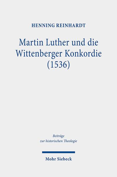 Der Name "Wittenberger Konkordie" bezeichnet den Versuch einer innerevangelischen Verständigung in der Lehre vom Abendmahl und in einigen weiteren strittigen Fragen. Dieser kam nach einer jahrelangen und wechselvollen Vorgeschichte, die im Jahr 1530 begann, im Mai 1536 auf dem Wittenberger Konkordienkonvent zwischen Theologen einiger oberdeutscher Reichsstädte und Kursachsens zu einem vorläufigen Abschluss. Henning Reinhardt untersucht das Verhältnis, das zwischen Martin Luther und der Wittenberger Konkordie besteht, in verschiedener Hinsicht: Er fragt nach Luthers Beitrag zu diesem Einigungsversuch, nach seinem Verständnis der Konkordie, nach seiner Selbstdeutung im Prozess der Auseinandersetzung und nach dem Gewicht, das er der Konkordie beilegte. Vorgeschichte und Konvent werden dabei besonders im Blick auf die beiden Hauptakteure, Bucer und Luther, konsequent als ein Prozess wechselseitiger Rezeption und Bezugnahme begriffen und ausgewertet.