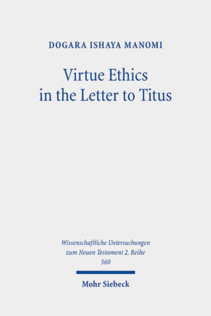 Dogara Ishaya Manomi analyzes and identifies the characteristics of (neo-)Aristotelian virtue ethics that are implicitly and explicitly embedded in the linguistic elements, theological motifs, and ethical norms in the letter to Titus. He argues that (neo-)Aristotelian virtue ethics and the ethical perspectives of Titus share the following features: a sense of a moral telos that leads to human flourishing