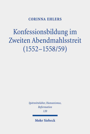 Der Zweite Abendmahlsstreit (1552-1558/59) zählt zu den wichtigsten Ereignissen für die Abgrenzung zwischen Luthertum und Reformiertentum. Corinna Ehlers legt eine Neuanalyse im Horizont aktueller Konfessionsforschung vor. Die theologische Kontroverse zeigt sich als Konflikt reformatorisch normativer Identitätsvorstellungen, der ebenso mit der kirchenpolitischen Entwicklung im Reich verknüpft war wie mit der Situation Evangelischer in anderen Ländern Europas. Neben Johannes Calvin und dem Hamburger Pastor Joachim Westphal werden zahlreiche bisher kaum berücksichtigte Akteure in die Untersuchung einbezogen. So entsteht ein differenziertes Bild von der Vielfalt reformatorischer Positionen um 1550, der allmählichen Herausbildung konfessioneller Abgrenzungen, aber auch der bleibenden Uneindeutigkeiten im innerevangelischen Verhältnis. Die Arbeit ist mit dem J.F. Gerhard Goeters-Preis 2021 der Gesellschaft für die Geschichte des reformierten Protestantismus e.V. ausgezeichnet worden.