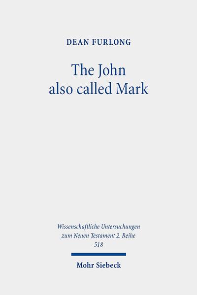 In this study, Dean Furlong explores the reception in Christian tradition of "the John also called Mark" spoken of in the book of Acts and (probably) in the Pauline corpus. He examines the portrayals of John/Mark as both a Markan figure (i.e., as a figure identified with Mark the Evangelist and/or with the Mark who was associated with the founding of the church of Alexandria) and as a Johannine figure (i.e., as a figure identified with the Beloved Disciple and/or with John the Evangelist). The author argues that the three Markan figures were originally differentiated and only came to be identified during the third and fourth centuries