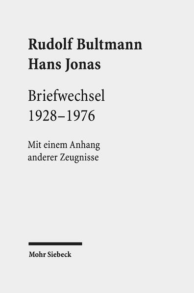 Hans Jonas wurde 1903 in Mönchengladbach als Sohn eines Textilfabrikanten geboren. Er studierte in Freiburg bei Edmund Husserl und Martin Heidegger, in Berlin bei Eduard Spranger, Ernst Troeltsch und Eduard Meyer und in Marburg bei Heidegger und Rudolf Bultmann. 1928 wurde er dort mit der Arbeit "Der Begriff der Gnosis" promoviert. 1933 wanderte er zunächst nach London aus, ein Jahr später nach Jerusalem. Im gleichen Jahr erschien "Gnosis und spätantiker Geist. Erster Teil: Die mythologische Gnosis" dank des Engagements des protestantischen Theologen Rudolf Bultmann. Das Denken von Hans Jonas ist ohne die besonderen intellektuellen und biographischen Prägungen im Marburg der 1920er Jahre nicht zu verstehen. Neben Martin Heidegger ist hier vor allem Rudolf Bultmann zu nennen. Für das persönliche und intellektuelle Verhältnis zwischen Jonas und Bultmann ist ihr Briefwechsel eine entscheidende Quelle. Er erstreckt sich mit Unterbrechungen über fast ein halbes Jahrhundert, von 1928 bis 1976, und ist ein überaus eindrückliches Dokument einer Gelehrtenfreundschaft und Zeugnis eines bedeutsamen philosophisch-theologischen Dialogs zugleich: über Fragen der Gnosis, über Mythos und "Entmythologisierung" und-nicht zuletzt-auch über Heidegger und die Theologie. Die Edition der Korrespondenz wird in einem Anhang von weiteren Dokumenten flankiert, darunter u.a. die erstmals publizierten Gutachten von Martin Heidegger und Rudolf Bultmann zu Jonas' Dissertation über den Begriff der Gnosis 1928.