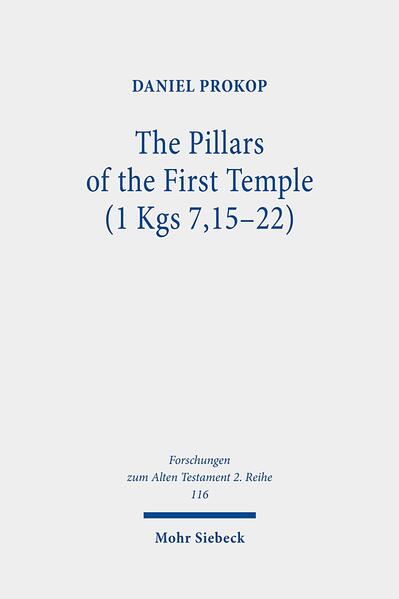 The columns referred to as Jachin and Boaz are certainly one of the most controversial features of the First Temple of Jerusalem. In this volume, Daniel Prokop examines the appearance and the meaning of the twin pillars by approaching them from different perspectives. He investigates the epigraphic evidence from Egypt, Mesopotamia, and Syria-Palestine, defines the relationship between the six different descriptions in the Hebrew Bible, and compares the most important textual witnesses of 1 Kgs 7,15-22, which will provide insight into the narrative development and transmission history of the texts. Studying iconographic data, the author explores a unique way to achieve a better understanding of the material, dimensions, names, location, and decoration of the pillars.