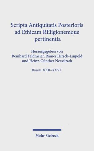 Die Reihe SAPERE (Scripta Antiquitatis Posterioris ad Ethicam REligionemque pertinentia, Schriften der späteren Antike zu ethischen und religiösen Fragen) erschließt griechische und lateinische Texte der späteren Antike (1.-4. Jh. n. Chr.) über eine neuartige Verbindung von Edition, Übersetzung und interdisziplinärer Kommentierung in Essayform. Eine sorgfältige wissenschaftliche Untersuchung der Texte, die in den Essays aus unterschiedlichen Fachperspektiven beleuchtet werden, wird mit einer sprachlichen Präsentation verbunden, welche die geistesgeschichtliche Relevanz im Blick behält und die antiken Autoren zugleich als Gesprächspartner in gegenwärtigen Fragestellungen zur Geltung bringt. Erstmals sind nun die Bände XXII-XXVI in einem Paket zum Sonderpreis erhältlich.