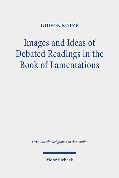 The Hebrew versions of the five poems in the book of Lamentations are riddled with debated readings. Debated readings are words, phrases, or sentences whose forms and meanings modern readers find difficult or objectionable. In this book, Gideon R. Kotzé adopts a text-critical approach to the interpretation of such readings and suggests that some of them make sense as expressions of images and ideas that circulated widely in the cultural and intellectual environment of Lamentations. After surveying examples of passages in Lamentations where the Hebrew wordings show remarkable resemblances to the images and ideas exhibited by cultural products from all over the ancient Near East, the author discusses five case studies of debated readings that can be explained along similar lines. On this interpretation, the readings in question are not corrupt and do not have to be emended for that reason.