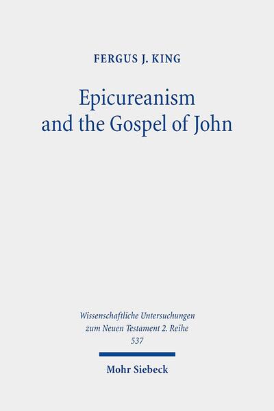 The Gospel of John and Epicureanism share vocabulary and reject the conventions of Graeco-Roman theology. Would it then have been easy for an Epicurean to become a Christian or vice-versa? Fergus J. King suggests that such claims become unlikely when detailed analyses of the two traditions are set out and compared. The first step in his examination looks at evidence for potential engagement between the two traditions historically and geographically. Both traditions address concerns about the good life, death, and the divine. However, this correspondence soon unravels as their worldviews are far from identical. Shared terms (like Saviour), their respective rituals, and teaching about community life reveal substantial differences in ethos and behaviour.