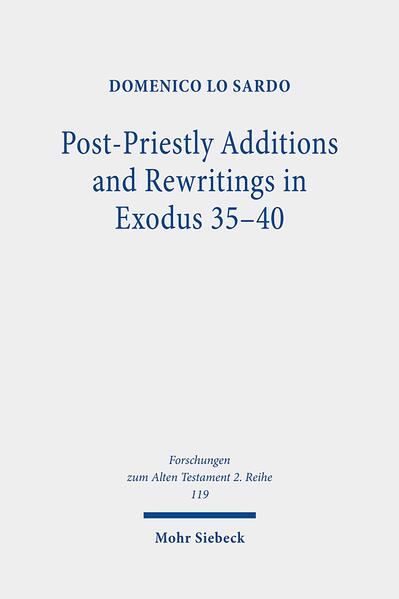 In this study, Domenico Lo Sardo shows that the section of MT Exod 35-40 dedicated to the construction of the Tabernacle involves textual and literary problems. It has different textual forms according to MT, LXX, and Vetus Latina (Monacensis ms): LXX Exod 35-40 shows a different order of the literary material and its extension is shorter than the MT. One of the most important differences is the absence of MT Exod 36:8b-34 in the LXX. The Monacensis ms is even shorter than the Greek text. In a text-critical analysis, the author demonstrates that the 'Short Hebrew Vorlag e' behind the Latin manuscript is the oldest text. In the MT there was post-priestly editorial work marked by expansions, rewritings, and reinterpretations. Employing literary criticism, the author proves that with the expansion of Exod 36:8b-34 and the stressed use of the term miškān (Tabernacle), MT points to legitimate the centralization of the Jerusalem Temple.