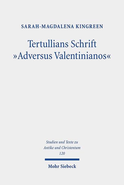 In "Adversus Valentinianos" brilliert Tertullian in seinem Kampf gegen die aus seiner Sicht falsche Lehre der Valentinianer. Dazu bedient er sich der antiken Rhetorik. Sarah-Magdalena Kingreen liest dieses Werk daher konsequent aus einer rhetorischen Perspektive. Dadurch erschließen sich neue Interpretationsmöglichkeiten der Schrift. So zeigt sich, dass Tertullian Adv. Val. in der vorliegenden Form als eine widerlegende Darstellung mit den beiden partes orationis, einem ausführlichen Exordium und einer ebenso umfassenden Narratio bewusst konzipiert hat. Aufbau und Anlage seines Werkes entspringen einer stringenten rhetorischen Strategie. Die Autorin führt in das Werk ein, beleuchtet Entstehungshintergrund, Kontext, Struktur und Strategie der Schrift und bietet sowohl eine deutsche Übersetzung als auch eine kommentierende Auslegung.