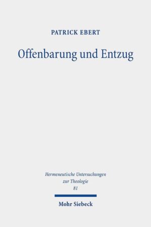 Offenbarung gilt im theologischen Diskurs des 20.und 21.Jahrhunderts als einer der bedeutendsten theologischen Grundbegriffe. Herrscht über das besondere Gewicht des Begriffs größtenteils Einigkeit, so gehen die Meinungen darüber, wie Offenbarung zu denken sei, konfliktiv auseinander. Patrick Ebert entfaltet ausgehend vom biblischen Befund, gemäß dem Offenbarung als Dynamik von Sichzeigen und Sichentziehen auftritt, einen eigenständigen offenbarungstheologischen Entwurf. Da sich diese Dynamik von Sichzeigen und Sichentziehen als phänomenologisches Problem par excellence darstellt, entwickelt er im Rückgang auf die Phänomenologien Levinas', Derridas und Waldenfels' die Methode der indirekten Beschreibung, aufgrund derer ein Offenbarungsverständnis in seinen eschatologischen, christologischen, pneumatologischen und trinitätstheologischen Implikationen entfaltet wird.