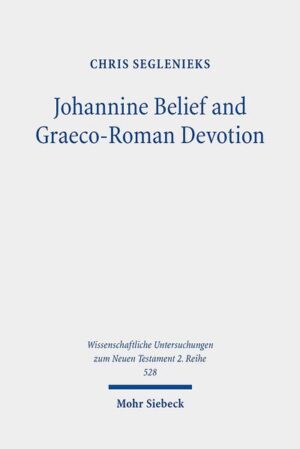 Believing is a central concept in the Gospel of John, and Chris Seglenieks analyzes how and why believing takes the shape it does. The Gospel presents an ideal response of believing in Jesus that resonates with Graeco-Roman patterns of devotion to the gods, but importantly reshapes the form of such devotion in order that it might be directed appropriately towards Jesus, the Christ, the Son of God. The Johannine pattern of belief includes a cognitive, relational, ethical, ongoing, and public aspect. Contrary to Graeco-Roman religious contexts, ritual is minimised. The identity of Jesus, and particularly his incarnation and his indwelling in believers, motivates the Gospel's presentation of how one is to believe in order to receive life.