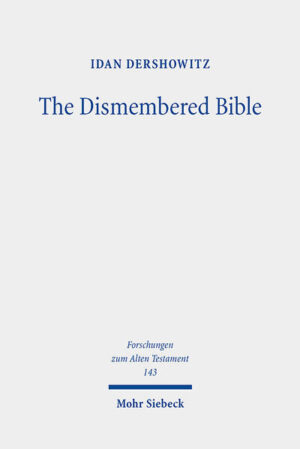 It is often presumed that biblical redaction was invariably done using conventional scribal methods, meaning that when editors sought to modify or compile existing texts, they would do so in the process of rewriting them upon new scrolls. There is, however, substantial evidence pointing to an alternative scenario: Various sections of the Hebrew Bible appear to have been created through a process of material redaction. In some cases, ancient editors simply appended new sheets to existing scrolls. Other times, they literally cut and pasted their sources, carving out patches of text from multiple manuscripts and then gluing them together like a collage. Idan Dershowitz shows how this surprising technique left behind telltale traces in the biblical text-especially when the editors made mistakes-allowing us to reconstruct their modus operandi. Material evidence from the ancient Near East and elsewhere further supports his hypothesis. "This is an extremely stimulating study that will have a lasting impact on the scholarly discourse. ... The Dismembered Bible is an outstanding example of what biblical studies can learn from neighboring disciplines and hopefully marks only the beginning of a more intense dialogue between exegesis and research on material aspects of textual production." Translation of Anja Klein in Theologische Revue, 117. Jahrgang, September 2021, https://doi.org/10.17879/thrv-2021-3568