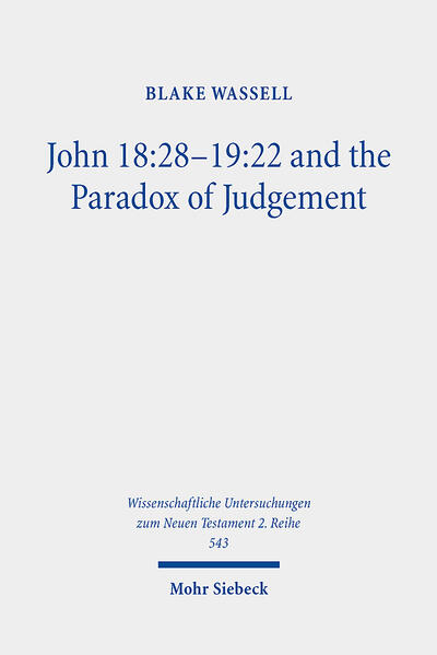 In this study, Blake Wassell applies new Roman and Jewish contexts to a Johannine ambiguity, which is Pilate declaring Jesus both innocent and guilty of making himself King of the Ἰουδαῖοι. Pilate repeats that he finds in Jesus no basis for the accusation, and yet he also writes the content of the accusation in the inscription on the cross. The paradox leads readers into another paradox: the Ἰουδαῖοι make themselves the accused as they make the accusation, and Jesus conquers as he is conquered. The author analyses how they destroy the temple of his body, so that he can raise it and how they exalt him, so that he can reveal himself.