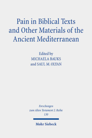 This volume includes a wide range of studies on pain and its representation in texts and non-literary remains of the ancient Eastern Mediterranean, suggesting both the richness and complexity of the topic and the need for scholars to address it from a variety of perspectives. The essays engage the subject of pain and its representation in a multitude of ways, including consideration of the representation of physical pain, of psychological anguish, and the often complex relationship between the two. Several essays focus on the representation of pain in a particular genre of ancient literature such as Greek medical texts, narratives, prophetic texts, poetry, or legal texts. The volume also explores descriptions of concrete pain and the metaphorical use of pain imagery and idioms, as well as pain's relationship to shame, illness and torture. Finally, both communal and individual dimensions of pain are of interest to the contributors, as is the role pain might have had in ritual action and the part rites might play in the imposition of pain.