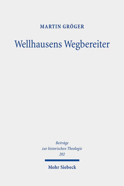 Julius Wellhausens (1844-1918) Untersuchungen zum Alten Testament, so genial sie in den konstruktiven Grundlinien sind, waren in vielerlei Hinsicht von den großen Vorläufern seiner Disziplin abhängig. Martin Gröger stellt in seiner Untersuchung sieben dieser Wegbereiter vor: Wilhelm Martin Leberecht de Wette und seinen historisch-ästhetischen Zugang, Leopold Georges Fest- und Kulttheorie, Heinrich Ewalds alttestamentliche Literaturgeschichte, Karl Heinrich Grafs Wende zur redaktionsgeschichtlichen Fragestellung, Wilhelm Vatkes spekulative Methode, Abraham Kuenens Versachlichung der Religionsgeschichtsschreibung und schließlich Abraham Geigers Hinterfragung christlicher Deutungsstereotypen aus der Position des liberalen Judentums. Martin Gröger rekonstruiert ihre theologisch-philosophischen Grundlagen und zeigt die Konsequenzen der jeweiligen 'historiographischen Hermeneutik' für die Interpretation des Alten Testaments auf. Diese Arbeit wurde mit dem Promotionspreis der Friedrich-Schiller-Universität Jena 2017 ausgezeichnet.