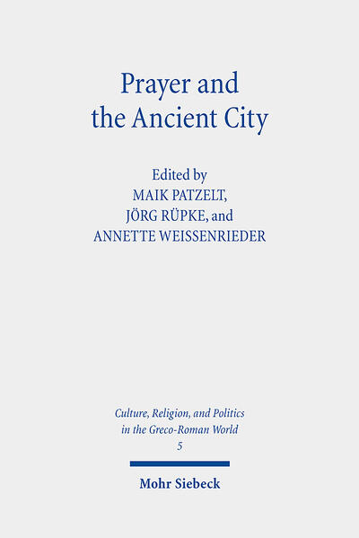 This volume is a first attempt to investigate the impact of urban space on prayers and related religious thought and belief in ancient religions from the first to the sixth century CE. Taking its lead from the spatial turn in scholarship, methodologically it is an attempt to replace the hitherto customary focus on the forms and semantics of prayer with an urban-spatial model. This model understands prayers as performances that are embedded and embodied in urban space as well as texts producing and inspired by imaginations of space. To allow for a broader comparison, this volume covers prayers and spaces of various religions all over the ancient Mediterranean, from Roman and North African polytheisms through early Christianity to Byzantine Christianity and early Islam.