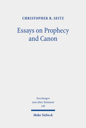 The present volume consists of twenty essays on the Prophetic Books, with a major focus on Isaiah as well as the Minor Prophets and Jeremiah. They span a period of roughly thirty-five years and trace a methodological shift away from the excavation of the individual prophet and setting toward an appreciation of a book or a collection in its final form, as an intentionally shaped accomplishment. An introductory chapter places the individual contributions in their original settings-in-composition and in relationship to one another. A description in this chapter of the period in which the author was trained in Germany and at Yale University enables the reader to comprehend the "rise of a new model of interpretation," now referred to as canonical reading or canonical interpretation. The essays come alongside published commentary treatments of Isaiah and Joel, as well as public lectures delivered in the 1980s through the present decade.