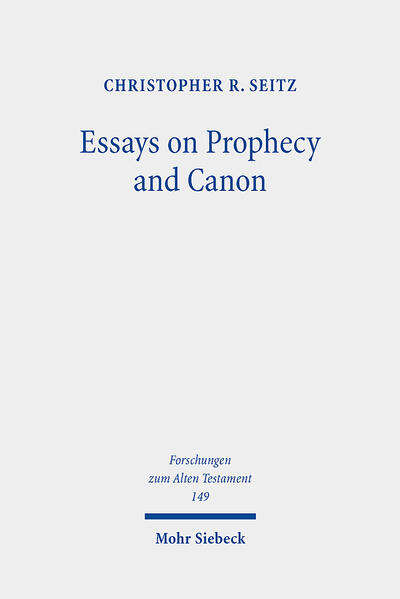 The present volume consists of twenty essays on the Prophetic Books, with a major focus on Isaiah as well as the Minor Prophets and Jeremiah. They span a period of roughly thirty-five years and trace a methodological shift away from the excavation of the individual prophet and setting toward an appreciation of a book or a collection in its final form, as an intentionally shaped accomplishment. An introductory chapter places the individual contributions in their original settings-in-composition and in relationship to one another. A description in this chapter of the period in which the author was trained in Germany and at Yale University enables the reader to comprehend the "rise of a new model of interpretation," now referred to as canonical reading or canonical interpretation. The essays come alongside published commentary treatments of Isaiah and Joel, as well as public lectures delivered in the 1980s through the present decade.