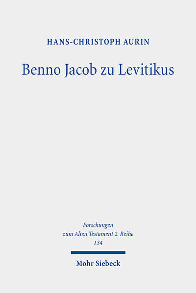 Der deutsch-jüdische Rabbiner und Bibelforscher Benno Jacob (1862-1945) ist vor allem für seine beiden großen Kommentare zum Buch Genesis (1934) und Exodus (1997) bekannt. Weniger bekannt ist, dass sich in seinem umfangreichen Nachlass auch Manuskripte und Fragmente zum dritten biblischen Buch, Levitikus, befinden, welches in der jüdischen Tradition einen hohen Stellenwert einnimmt. Das Buch Levitikus enthält überwiegend kultische Texte, wie Opferbestimmungen, die für moderne Leser nur schwer zugänglich sind, aber auch das ethische Kapitel 19 mit dem wohl bekanntesten biblischen Satz "Liebe deinen Nächsten wie dich selbst!", der im 19. Jh. eine wichtige Rolle im Streit um den Wert der jüdischen Ethik gespielt hat. In der vorliegenden Arbeit editiert und kommentiert Hans-Christoph Aurin eines der frühen Levitikus-Manuskripte Benno Jacobs und berücksichtigt dafür zahlreiche weitere unveröffentlichte Texte wie seine exegetischen Notizhefte.