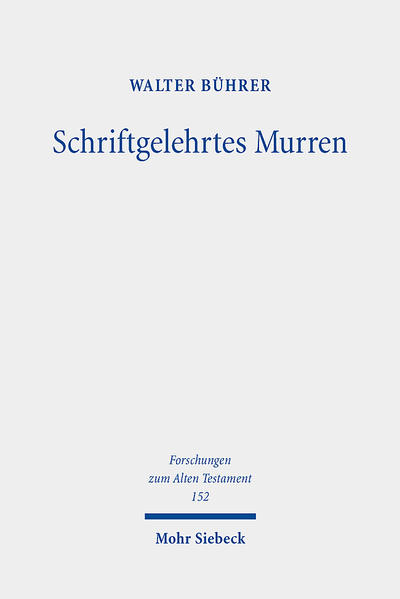 Anhand der insgesamt zehn Erzählungen von Israels Murren in der Wüste zeigt Walter Bührer, dass und wie Auslegung und deutende Aneignung der biblisch gewordenen Texte kein erst nachbiblisches Phänomen, sondern bereits prägend für Entstehungs- und Kanonisierungsprozesse der Texte selbst sind. An den Murrerzählungen können Fortschreibungs- und Auslegungsprozesse in den biblisch gewordenen Texten syn- und diachron in den einzelnen Erzählungen, Kapitel und Buch übergreifend, im Rahmen der Textgeschichte und im Vergleich mit weiteren alttestamentlichen Textcorpora aufgezeigt werden. Dabei zeigt sich, dass das Murren Israels zunehmend negativ gedeutet wird. Die Arbeit leistet damit gleichermaßen einen Beitrag zur aktuellen Pentateuchforschung sowie zur Klärung des Phänomens der sogenannten "innerbiblischen Schriftauslegung".