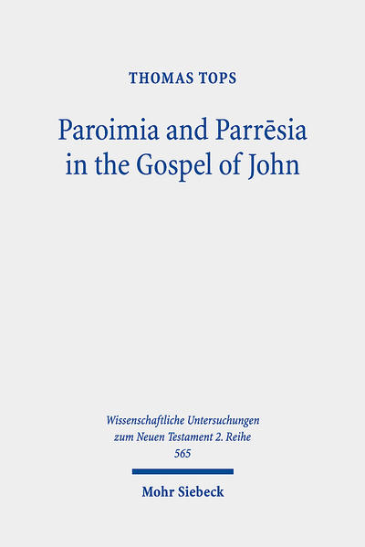 The language of the Gospel of John is known for its complexity. On the basis of the modern standards of transparency and logic, previous scholars have depicted this language as obscure, confusing, and mysterious. Thomas Tops goes beyond these oversimplifications by providing an in-depth historical study of John's characterisation of Jesus' language with the terms paroimia and parr ē sia . By providing original insights in these terms, the author offers a new perspective on the functioning of Johannine language. As the Johannine Jesus teaches both through paroimia and parr ē sia , his language conceals and reveals at the same time. His criticism is veiled and calls on its addressees to search for the hidden meanings of his words. Veiled speech allows the Johannine Jesus to criticise his opponents and openly reveal his messianic identity to those who cannot accept the truth in any other way.