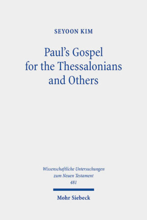 In this collection of essays, Seyoon Kim analyses the structure and function of 1 Thess 1-3, which leads to a new reading of 1 Thessalonians. He devotes several essays to a comprehensive exposition of Paul's gospel for the Thessalonians by fully unfolding several summaries of the gospel in the epistle, by detecting and analysing various Son of Man sayings of Jesus that are alluded to or echoed in it, and by a thorough discussion of the unity and continuity of Paul's gospel between this early epistle and his later epistles. This exposition is augmented by a new observation of Paul's doctrine of justification in 2 Thess 1-2 and a new explanation of τὸ κατέχον and ὁ κατέχων (2 Thess 2:3-8).