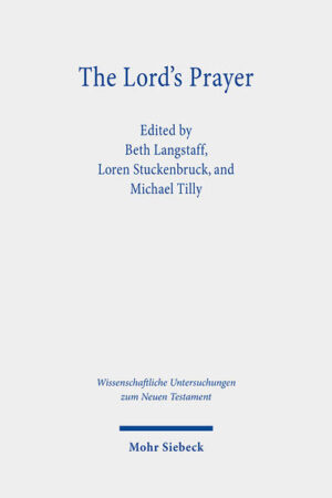 The Lord's Prayer belongs at the core of Christian tradition. There is hardly any text of the New Testament more frequently cited in liturgical, group, and private settings. The contributions in this volume are the fruitful result of an international symposium held at the University of Tübingen in early October 2018. The volume examines the Lord's Prayer in conversation with Jewish tradition, situates it in relation to New Testament theology, and explores its reception history in early Christianity. Thus, the articles in this volume demonstrate the richness of the Lord's Prayer and its relevance for both Jewish and Christian identity.