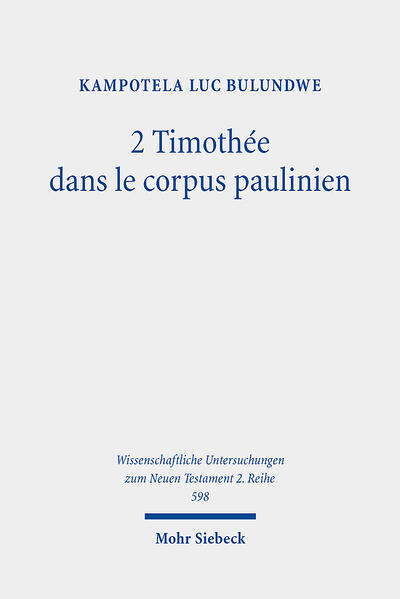 Dans cet ouvrage, Kampotela Luc Bulundwe pose la question du rôle de 2 Timothée (2 Tm) au sein du corpus paulinien, au prisme des approches sociales de la mémoire. Il démontre que le discours d'adieu épistolaire attribué à Paul s'inscrit, comme clé herméneutique, dans un processus de diffusion de la littérature paulinienne. Cette étude heuristique se déploie en trois temps. Le premier pose des jalons historiques et méthodologiques