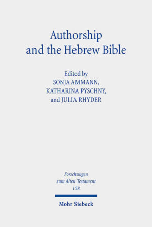 Does "authorship" still have a place in the study of the Hebrew Bible? Historical criticism has long sought to uncover the human authors behind the biblical texts. But how might the "death of the author," so forcefully declared by Roland Barthes over fifty years ago, change the contours of this search? This volume brings together leading experts in the Hebrew Bible, the Dead Sea Scrolls, cuneiform texts and cognate literature to reimagine the literary and discursive functions of "authorship" in ancient Israel. Bridging the gap between theoretical reflection and exegetical practice, the volume explores key features of biblical texts, from anonymity to divine speech, scribal editing to textual fluidity, to reveal the complex and varied author functions that shaped biblical literature.