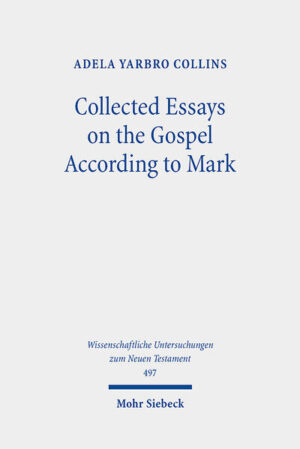 This volume presents essays by Adela Yarbro Collins on the Gospel of Mark originally published between 1993 and 2021. The earlier ones were written while preparing to write the Hermeneia commentary on Mark, published in 2007. The later ones reflect the author's continuing interest in the interpretation of this Gospel. Major foci of the collection are the genre of Mark and of the passion narrative, and the meaning of the death of Jesus. She approaches the portrayal of Jesus in Mark by analyzing a particularly striking miracle-story, the walking on the water