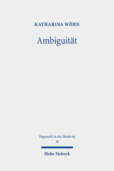 Ambiguität ist über verschiedene Wissenschaftsdisziplinen hinweg und bis in die Populärkultur hinein ein Begriff mit Konjunktur. Verbunden mit der Forderung nach Ambiguitätstoleranz ist er längst zu einer Chiffre für die Beschreibung der gegenwärtigen Lebensrealität und ihrer Herausforderungen avanciert. Katharina Wörn erarbeitet die interdisziplinären Debatten um das Verhältnis von Ambiguität, Moderne und Religion und erweitert sie um einen theologischen Begriff von Ambiguität. Dafür erschließt die Autorin erstmalig grundlegend den Begriff der Zweideutigkeit im Werk des Theologen und Religionsphilosophen Paul Tillich (1886-1965) in seiner werkgeschichtlichen Genese. Die Arbeit stellt damit eine Detailstudie zu einem theologischen Klassiker und zugleich einen Beitrag zur sozial- und kulturwissenschaftlichen Ambiguitätsforschung aus theologischer Perspektive dar.