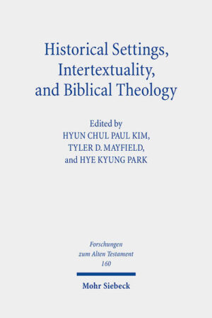 The contributors to this volume address three central approaches in biblical interpretation: historical settings, intertextuality, and biblical theology. The first section traces and reassesses the multifaceted aspects relevant to the historical settings of the ancient texts, writers, and worlds. The second section describes the comparative analysis of biblical literature, with inner-biblical or non-biblical texts, not only to improve textual meanings but also to deepen the relationship between biblical texts and their contexts. The final section highlights theological approaches to the Hebrew Bible, addressing the themes of Jewish theology, justice, theophany, loss, and trauma, while confronting significant ethical and theological challenges.