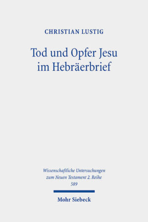 Eine der zentralen Fragen der Hebräerbriefexegese ist die nach der Bedeutung des Todes Jesu. Einerseits misst der Verfasser Jesu Tod entscheidende soteriologische Wirksamkeit bei, andererseits betont er Christi Unvergänglichkeit. Beides, Tod und Unsterblichkeit, ist für den Autor zugleich Voraussetzung für das Inkrafttreten der Neuen Diatheke. Christian Lustig zeigt, dass Hintergrund und Kern seiner Todesdeutung dabei eine Abendmahlsparadosis markinisch-matthäischer Provenienz ist. Christus opfert Leib und Blut. Sein Pneuma hingegen ist nach Hebr 9,14 ewig. So bleibt er auch über den Tod hinaus Agens dieser Opferdarbringung. Durch sie vollzieht er Reinigung, Weihe und Inauguration des himmlischen Zeltes wie auch der Glaubenden. Der kultische Dienst des himmlischen Hohepriesters ereignet sich auf Erden am Kreuz und zugleich in pneumatischer Sphäre an Gottes eigenem Heiligtum.