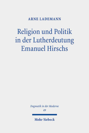 Emanuel Hirsch (1888-1972) gehört zu den umstrittensten Vertretern der Theologiegeschichte des 20. Jahrhunderts. Sein Denken zieht an mit seinem Bemühen um eine Vermittlung von Christentum und Moderne und stößt ab mit seinem dezidierten Eintreten für den Nationalsozialismus. Arne Lademann erfasst das inhaltliche Zentrum von Hirschs Ambivalenz in dessen Lutherdeutung. Er geht dem Profil von Hirschs intellektueller Persönlichkeit auf den Grund, das biographisch schon früh eine große Affinität für den evangelischen Rechtfertigungsglauben zur Verarbeitung zeitgeschichtlicher Krisen zeigte. Seine Untersuchung zielt darauf ab, Hirschs Emphase für politische Bindung an die Welt und religiöse Freiheit von der Welt mit dessen Aneignung von Luthers Zwei-Reiche-Lehre systematisch zu erschließen. Die Ambition von Hirschs Denkweise und ihr Verhängnis treten so zutage.